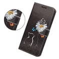 thumbnail image 4 of Leather For Samsung Galaxy S24 5G 6.2-inch Wallet Case Crystal Material  Butterflys&Flowers, With Card Holder,Wristband， Magnetic Clasp Kickstand Folio Cover,Color-4,For Galaxy S24 (5G), 4 of 10