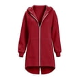 thumbnail image 4 of Girls Fleece Zip Up Hoodie Long Sleeve Outerwear Letter Graphic Print Active Fit Tops Fall Clothes for Teen Girls, 4 of 6