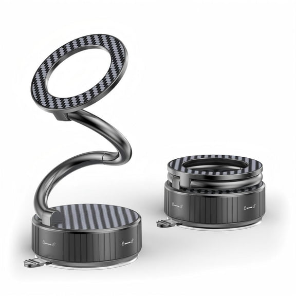 Andey Magsafe Car Phone Mount, Car Mount Phone Holder with Magnetic Disk, Suit for iPhone 12 13 14 15 and Android Phone, Black