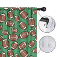 thumbnail image 4 of Kid Curtains,Football Icon Green Pattern Kid Insulated Curtains Set Of 2,Bedroom Essentials,Toddler Room Decor 42"x54", 4 of 5