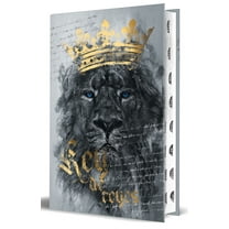 Biblia Rvr 1960 Letra Grande Tamaño Manual, Tapa Dura León Rey de Reyes Con Índice / Spanish Bible Rvr 1960 Handy Size, , (Hardcover)