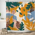 thumbnail image 2 of Tchckioa Waterproof Shower Curtain for Batnroom,Tribe Floral Curtain Decor,36x72 Inch, 2 of 6