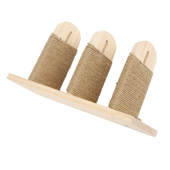 Pine Wood Cat Wall Shelves, Stable Structure Space Saving Climbing Furniture for Home, Apartment with Scratching Posts, Decorative Cat Wall Shelves