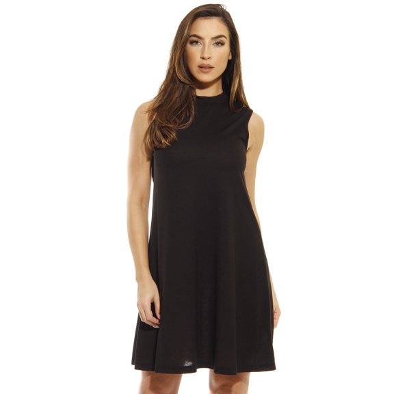 Just Love Summer Dresses / Short Dress (Heathered Black, Large, Regular)