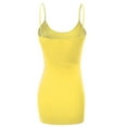 thumbnail image 3 of Women & Juniors Basic Layering Built in Bra Spaghetti Strap Long Cami Top Tank, 3 of 5