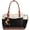 Black-beige-brown, variant on LOVEVOOK Laptop Bag for Women, Leather Vintage Work Tote Bag Computer Office Teacher Bag with Large Cup Holder