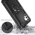 thumbnail image 2 of FYBTO Case for Samsung Galaxy A32 5G with Tempered Glass Screen Protector (Maximum Coverage), Metal Magnetic Ring Stand Holder, Full-Body Military Shockproof Protective Heavy Duty Phone Case (Blue), 2 of 5