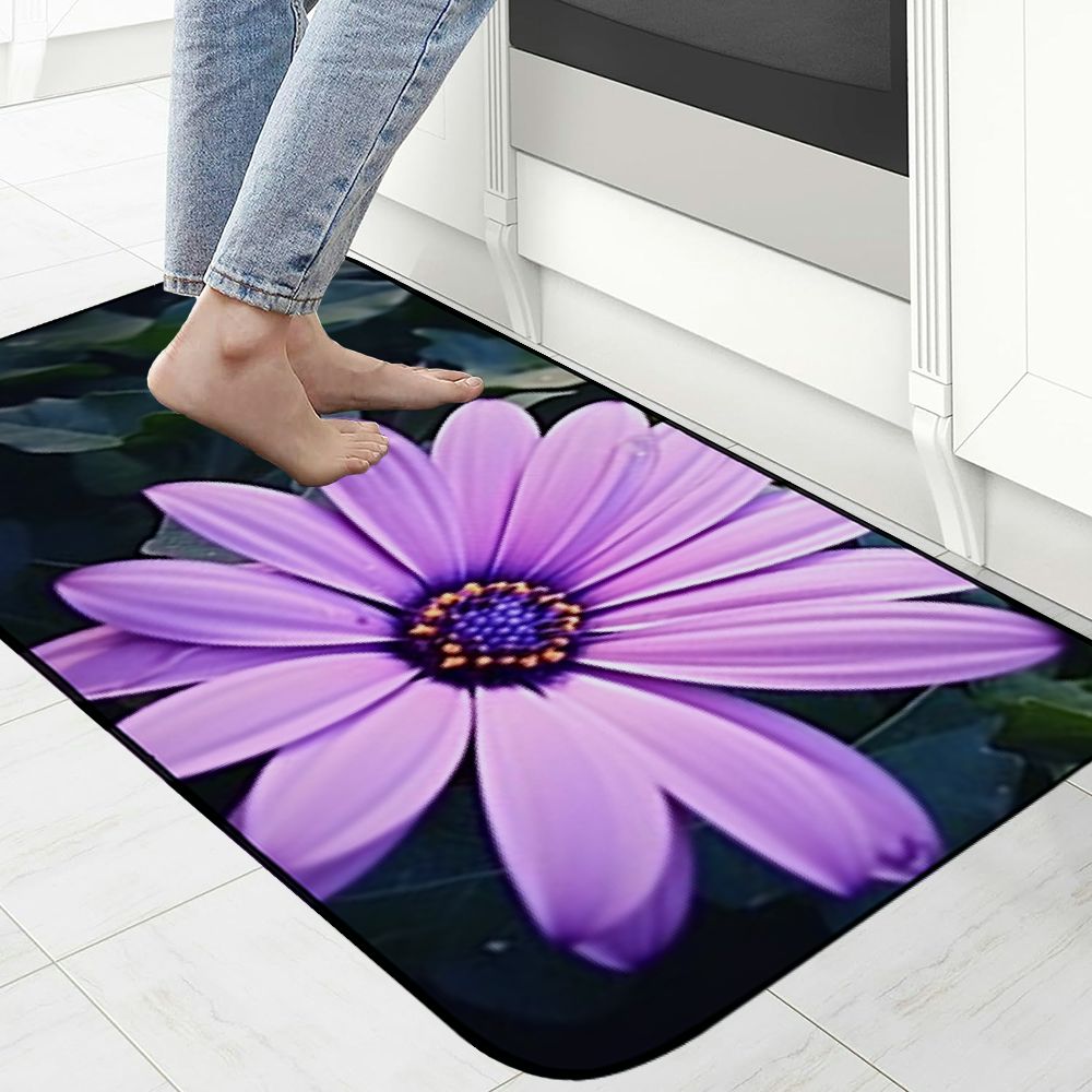 Qinduosi Decorative Door Mat, Door Mat with Non-Slip Rubber Backing, Easy Cleaning, Traps Dirt, for Entry, Patio, Garage - Cluster Flowers Little Flower Beautiful Nature 19.68*47.24 in