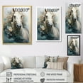 thumbnail image 4 of Designart "Majestic Horse In Galloping Glory" Animals Horse Floater Framed Canvas Art Print, 4 of 5