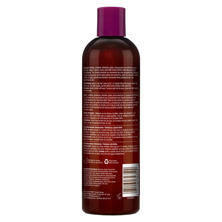 HASK Moisture Rich Conditioner Sulfate Free Orchid and White