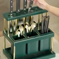 thumbnail image 5 of Modern Kitchen Cutlery Holder Spoon Fork Chopstick Storage Rack Utensils Organizer Kitchen Multifunction Countertop Drain Rack, 5 of 7