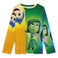thumbnail image 3 of Animated Inside Out Womens Pajama Set Loungewear Cozy Soft House Wear Sets Long Sleeve Round Neck T Shirt Top Bottom Pants Sleepwear, 3 of 9