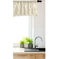 thumbnail image 3 of Ambesonne Contemporary Window Valance, Art Deco Roses, 54" X 18", Peach and White, 3 of 3