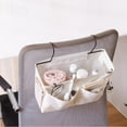 thumbnail image 6 of Wall Hanging Organizer Bag with Sticky Hook,Over The Door Closet Hanging Storage for Pocket,Organizer Box Containers for Bedroom Bathroom Dormitory, 6 of 7
