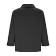 thumbnail image 5 of Otntypg 3/4 Sleeve Cropped Blazers for Women Fall Lightweight Casual Open Front Cardigan Jacket Loose Fit Casual Work Office Suit Blazer Jackets Black L, 5 of 9