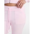 thumbnail image 4 of No Boundaries Flare Leg French Terry Pant, Women's Sizes XXS-XXL, 4 of 5
