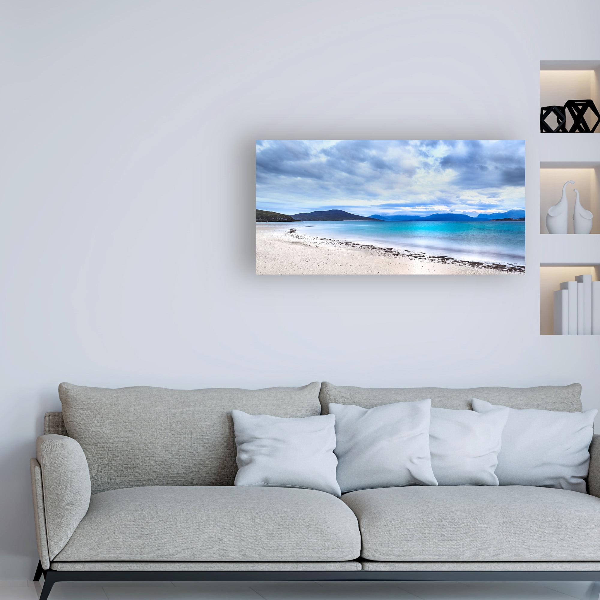 Trademark Fine Art 'Taransay Teal' Canvas Art by Lynne Dougla
