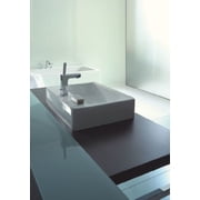 Duravit 045260-1Hole Vero 23-3/8 Rectangular Ceramic Vessel Bathroom Sink - White /