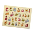 thumbnail image 2 of Wooden Arabic Alphabet Puzzle Letter Puzzles Board for Children Kindergarten, 2 of 10