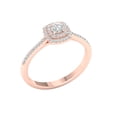 thumbnail image 2 of Imperial 1/3 Ct TDW Round Diamond Double Halo Engagement Ring in 10K Rose Gold (H-I, I2), 2 of 4