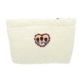 thumbnail image 1 of 1 Pc Bolsa de Maquillaje en Forma de Corazón para Mujeres, Duradera, Ideal para Vacaciones, Camping, Gimnasio y Viajes, Color Beige y Rojo, Poliéster, 1 of 3