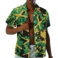 thumbnail image 2 of Garronmavis Jamaican Flag Couple Matching Outfit Husban and Wife Clothing Summer Men's Button Down Shirt Beach Shirts and Womens Sleeveless Dress Flowy Vacation Sundress, 2 of 8