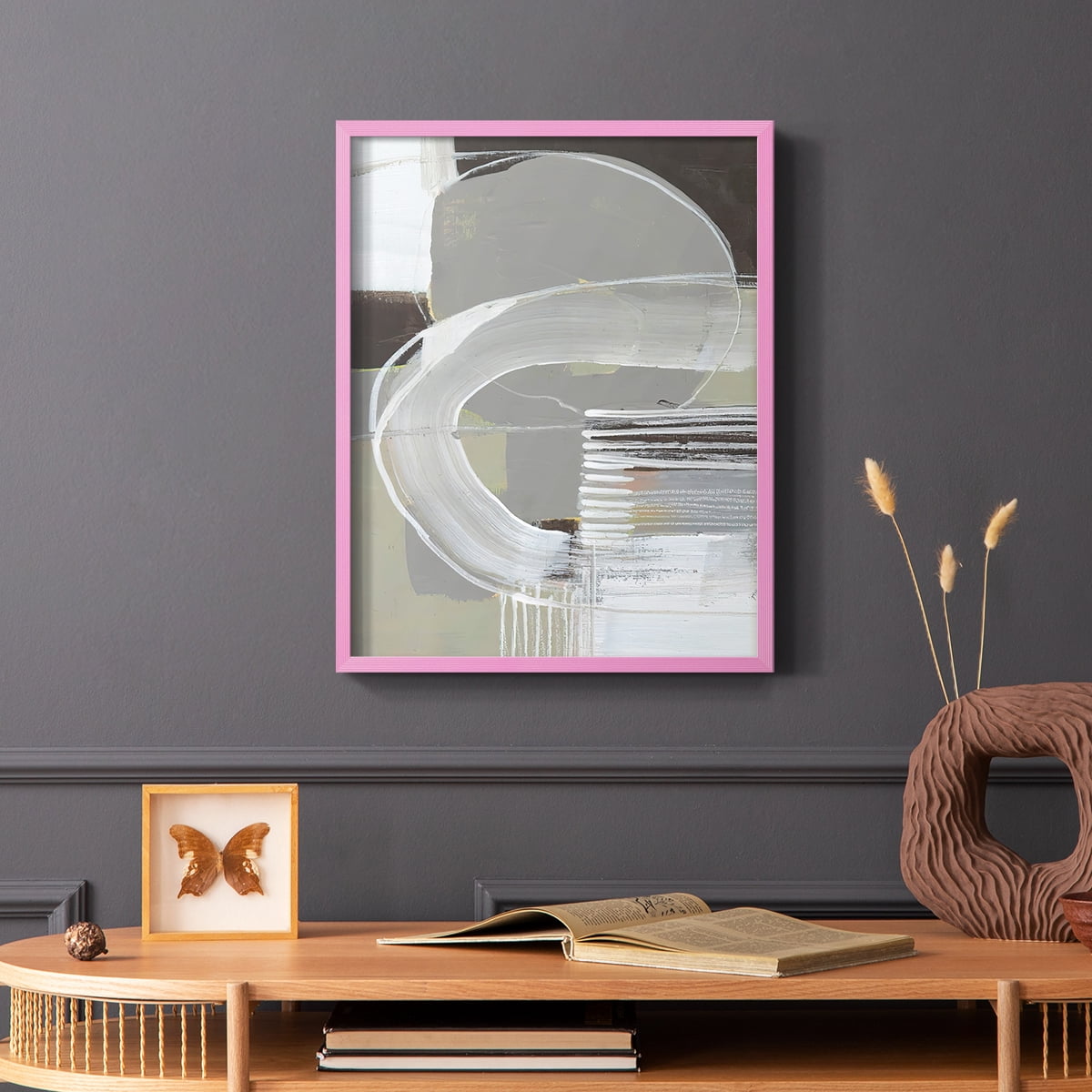 Arching Neutrals II in Paper Solid Wood 11 x 14 Framed Print