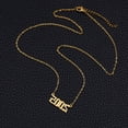 thumbnail image 3 of Collar con colgante de número de año de nacimiento, collar de acero inoxidable con número de oro y cumpleaños, joyería de cadena para mujer y niña Adepaton LRWJ198-19, 3 of 6