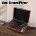thumbnail image 4 of Reproductor de Discos de Vinilo ANGGREK con Fonógrafo y Cubierta Antipolvo Marrón Oscuro, 4 of 8