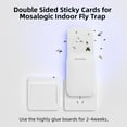 thumbnail image 4 of Mosalogic Indoor Sticky Glue Cards Double-Sided Flies Gnats Trap Stick,10 Count, 4 of 5