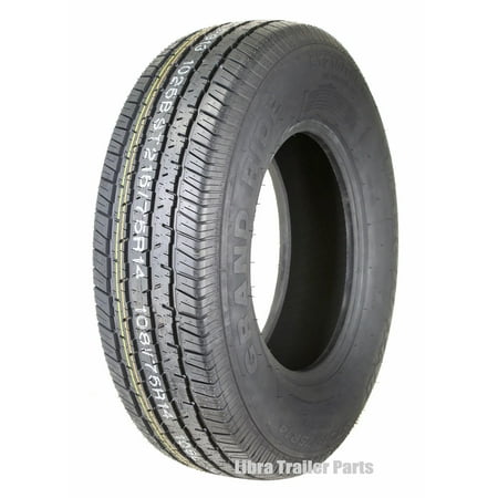 - One Premium Grand Ride Trailer Tire ST215/75R14 8PR Load Range D Steel Belted Radial