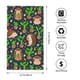 thumbnail image 2 of Fotbe Cute Hedgehogs Cactus Blue Toalla Premium con Patrón, Toalla de Microfibra de Secado Rápido, Ligera y Altamente Absorbente (27.5x16in), Ideal para Uso Diario, 2 of 6