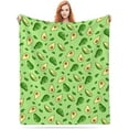 thumbnail image 2 of Avocado Blanket for Kids Super Soft Fuzzy Green Gifts Blankets for Boys Girls Children Room Fruits Throw Blankets for Bed Couch Sofa 50"x40", 2 of 6