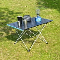 Daiosportswear 15.8x13.8x11.4in Portable Camping Table,Lightweight Folding Table,Aluminum Alloy Waterproof Sturdy Stable,Tool-Free Setup with Carry Bag for Outdoor Picnic/Beach/Hiking/Fishing
