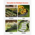 thumbnail image 6 of VEVOR Steel Landscape Edging, 6 Packs 40 x 8 in Rust-Resistant Metal Landscape Edging, Bendable Garden Edging Border, Heavy Duty Lawn Edging, Easy-to-Install, Flower Bed Yard Pathway Divider Black, 6 of 9