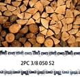 thumbnail image 3 of 2pcs 14" Chainsaw Saw Chain Blade Fit for Worx WG305 WG305.1 Ryobi RY3714 RY40503 RY40530 3/8 .050 52DL, 3 of 7