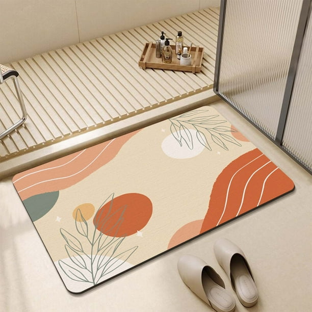 Alfombras de baño, alfombras para sala de estar, alfombra de área, alfombra de baño, alfombras de diatomita para baño, alfombras absorbentes de agua, alfombras antideslizantes para puertas de baño, al