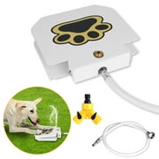 Dog Fountain Dog Sprinkler, iMounTEK Outdoor Dog Drinking Water Step on Easy Paw Activated Drinking