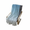 thumbnail image 4 of Ombre Soft Flannel Fleece Blanket, Skyscapee in the Spring View Tropical Blue Inspired Vivid Colored Modern Design Print, Cozy Plush for Indoor and Outdoor Use, 60" x 80", Blue White, by Ambesonne, 4 of 6