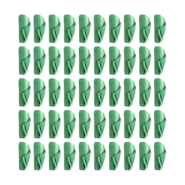 50x paño de limpieza de microfibra, paño para lavado de coches, paño para quitar el polvo, trapos de limpieza, toalla de limpieza de microfibra para Verde 30cmx60cm