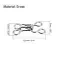thumbnail image 2 of 50pcs Sewing Hook and Eye Closure for Clothing Bra Jacket Hooks Replacement Sewing Craft, Silver, 2 of 6