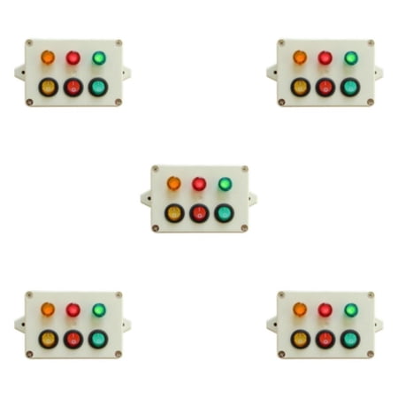 Kids Traffic Light Toy Set With Police Costume - Educational Role Play Signal Light With Auto/Manual Mode