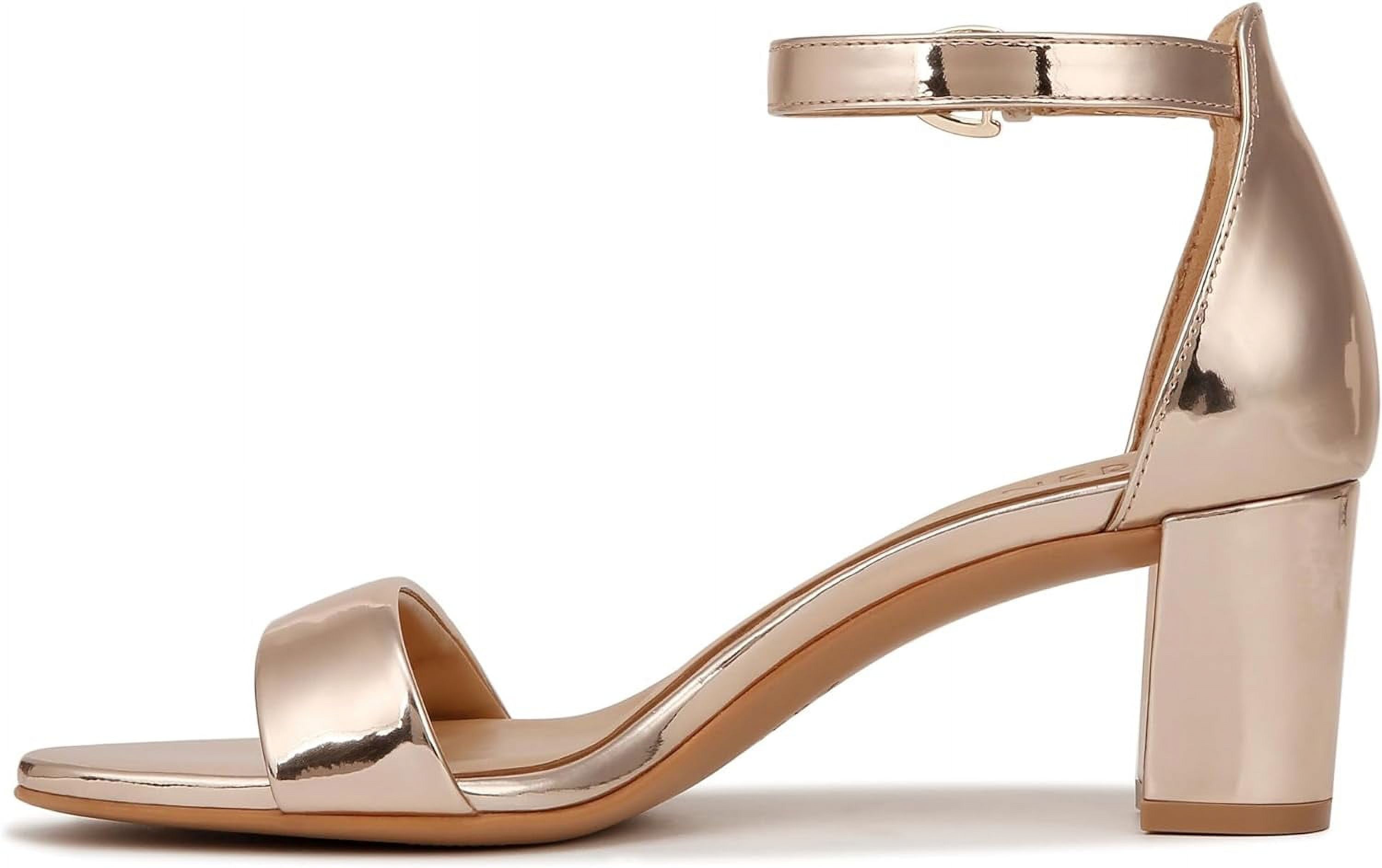 Naturalizer Women's Vera Ankle Strap Sandals Rose Gold 12W