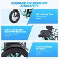 thumbnail image 5 of Gocio 20" x 4.0 Fat Tire Electric Tricycle for Adults,750W E-Trike With 48V/18AH Large-Capacity Battery UL2849 Certified,Max 15.5Mph 7-Speed Folding Electric Tricycle With Basket, 5 of 11