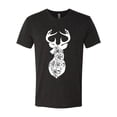 thumbnail image 2 of Deer Rose Animal Lover Mens Premium Tri Blend T-Shirt, Vintage Black, Small, 2 of 3