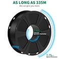 thumbnail image 6 of Geeetech PETG Black 3D Printer Filament 1.75mm, Dimensional Accuracy +/-0.03mm, 1kg (2.2lbs) , 1080 Feet (330m) per Roll, Vacuum Packaging, Toughness Enhanced for Most 3D FDM Printer, 6 of 9