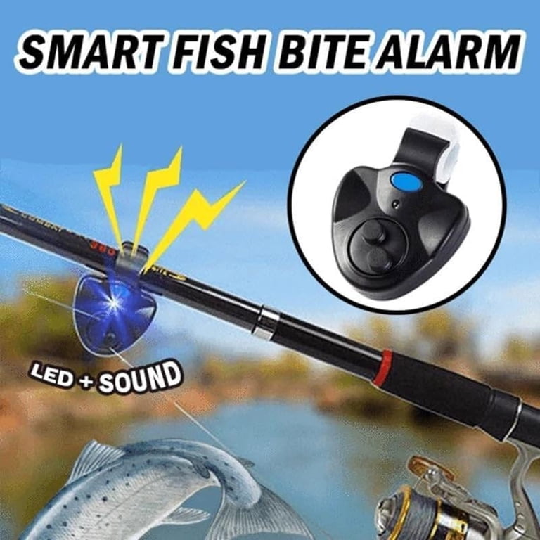 electronic fishing pole alarm Linkstyle Bite Alarms, 4PCS Fish Bite Indicator, Fish Clip On Alert Bells with Lights for Night Fishing : Sports & Outdoors Fishing Alarm with LED Light
