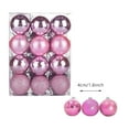 thumbnail image 2 of Christmas Decorations Clearance 24Pcs 1.57 Inch Christmas Tree Balls Bauble Hanging Home Party Ornament Decor for Xmas Christmas Tree Pink, 2 of 2