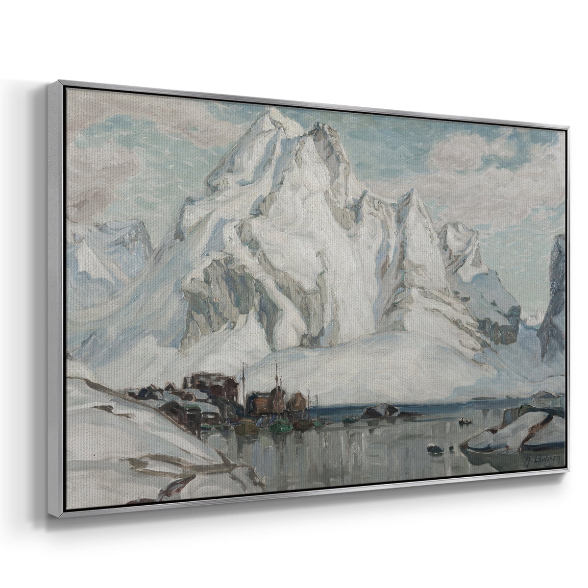 Vintage Landscape-CLX By Wexford Home Framed in Silver Wood Gallery Wrapped Canvas 17 in. x 25 in.