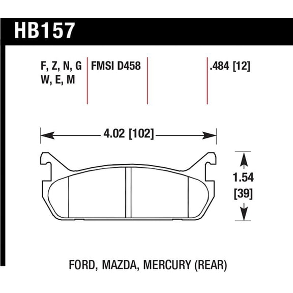 Hawk 91-96 Ford Escort GT / 90-93 Mazda Miata DTC-60 Rear Race Brake Pads Fits select: 1990-1993 MAZDA MX-5 MIATA, 1992-1994 MAZDA PROTEGE LX